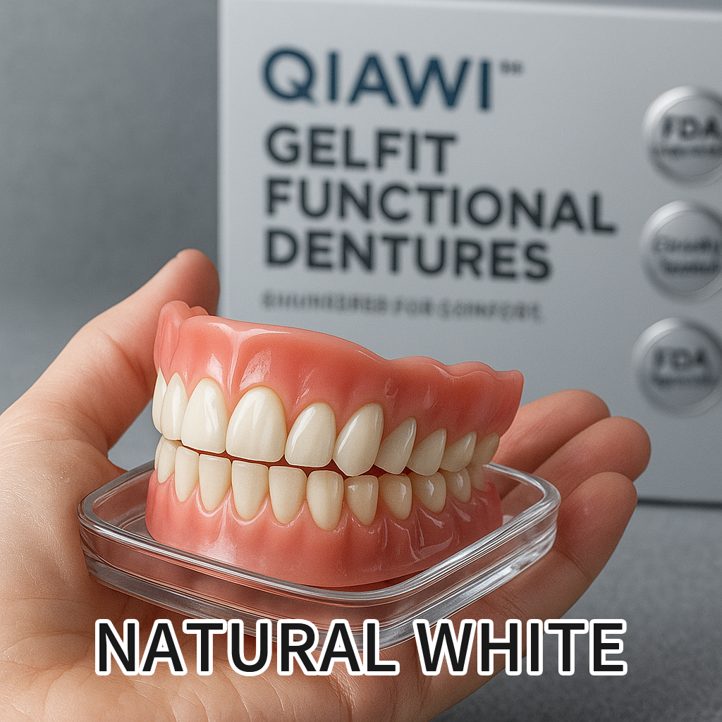 QIAWI™GelFit Functional Dentures – Made in the USA & FDA-Certified